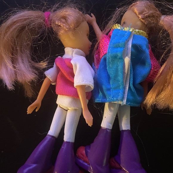 Set Lot 2 Rare! Vintage Goldlok Toys Barbie Type Teen Dolls Blonde 90s Clothes - Picture 5 of 6